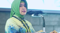 Bunda PAUD Indira Yusuf Ismail Hadiri Halal Bihalal di Dinas Pendidikan Makassar