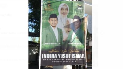 PPP Sebar Baliho Indira Yusuf Ismail Calon Wali Kota Makassar