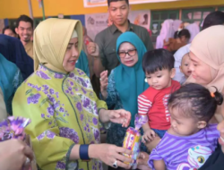 Ketua TP PKK Tinjau Program Gerakan Serentak Pencegahan Stunting oleh Dinkes Kesehatan Kota Makassar