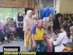 Dinas Kesehatan Makassar Gelar Kegiatan Posyandu Lansia di Pattunuang