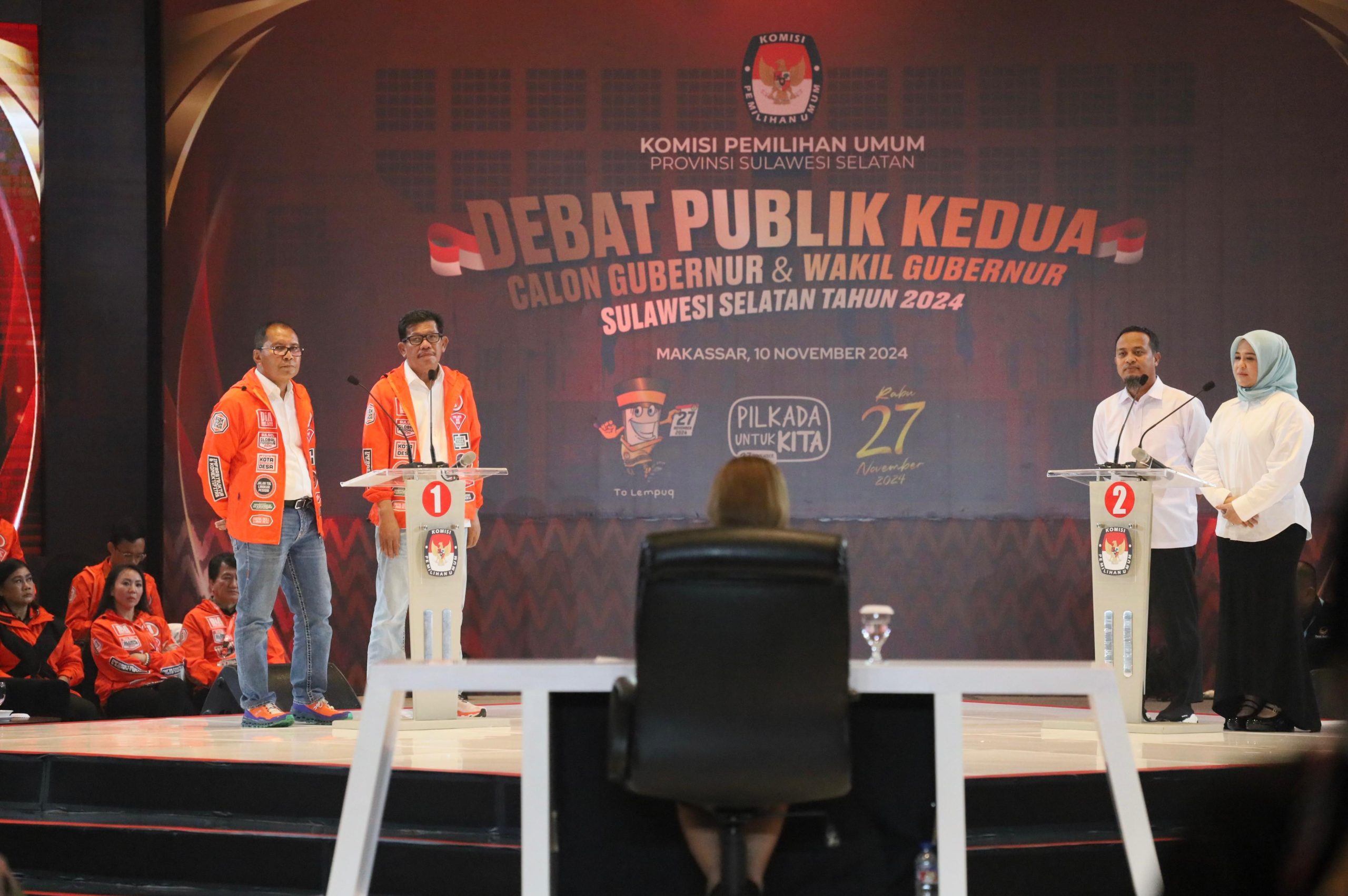 Debat Pilgub Sulawesi Selatan, Minggu 10 November 2024