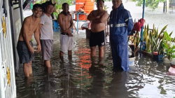 Camat Makassar Sigap Pantau Genangan Air Akibat Luapan Kanal Kerung-Kerung