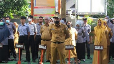 Camat Tamalanrea Pimpin Apel, Minta Pegawai Melayani Masyarakat dengan Baik