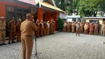 Apel Pagi Kecamatan Manggala, ASN dan Laskar Pelangi Diminta Terus Jaga Kedisiplinan