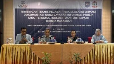 Bapenda Makassar Menghadiri Kegiatan Bimbingan Teknis PPID Kota Makassar