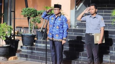 Pimpin Upacara, Camat Biringkanaya Instruksikan Jadwal KONTER Harus Teratur