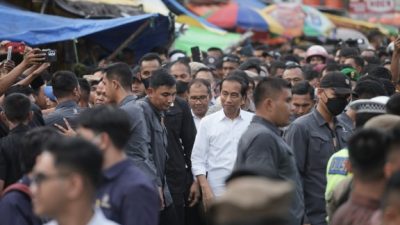 Danny Pomanto Dampingi Presiden Jokowi Blusukan di Pasar Terong