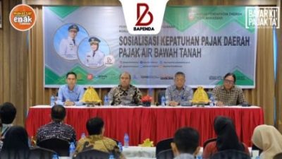 Badan Pendapatan Daerah Kota Makassar Gelar Sosialisasi Kepatuhan Wajib Pajak Restoran dan Pajak Air Bawah Tanah