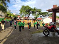 Senam Sehat Bersama Warga di Kecamatan Manggala